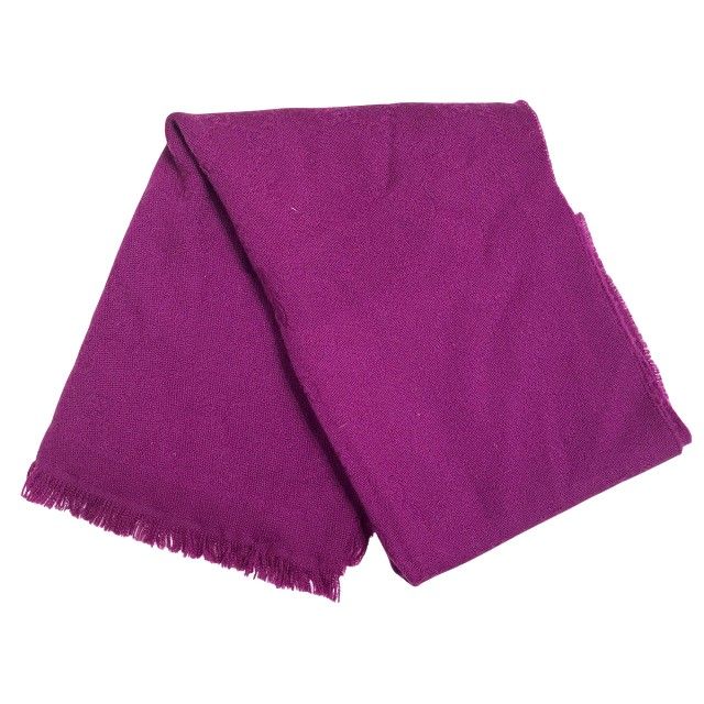 グッチ GUCCI マフラー ストール ウール GG柄 フリンジ 紫 パープル