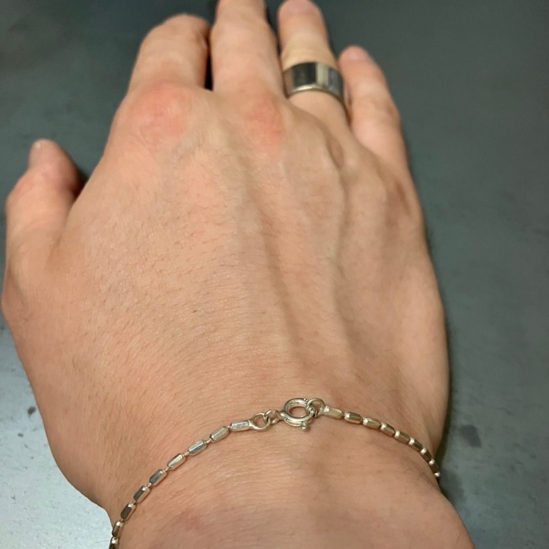 SILVER925 LONG BALL BRACELET/シルバー/ブレスレット シルバー925 ボールチェーンブレスレット 太め 太幅 8mm