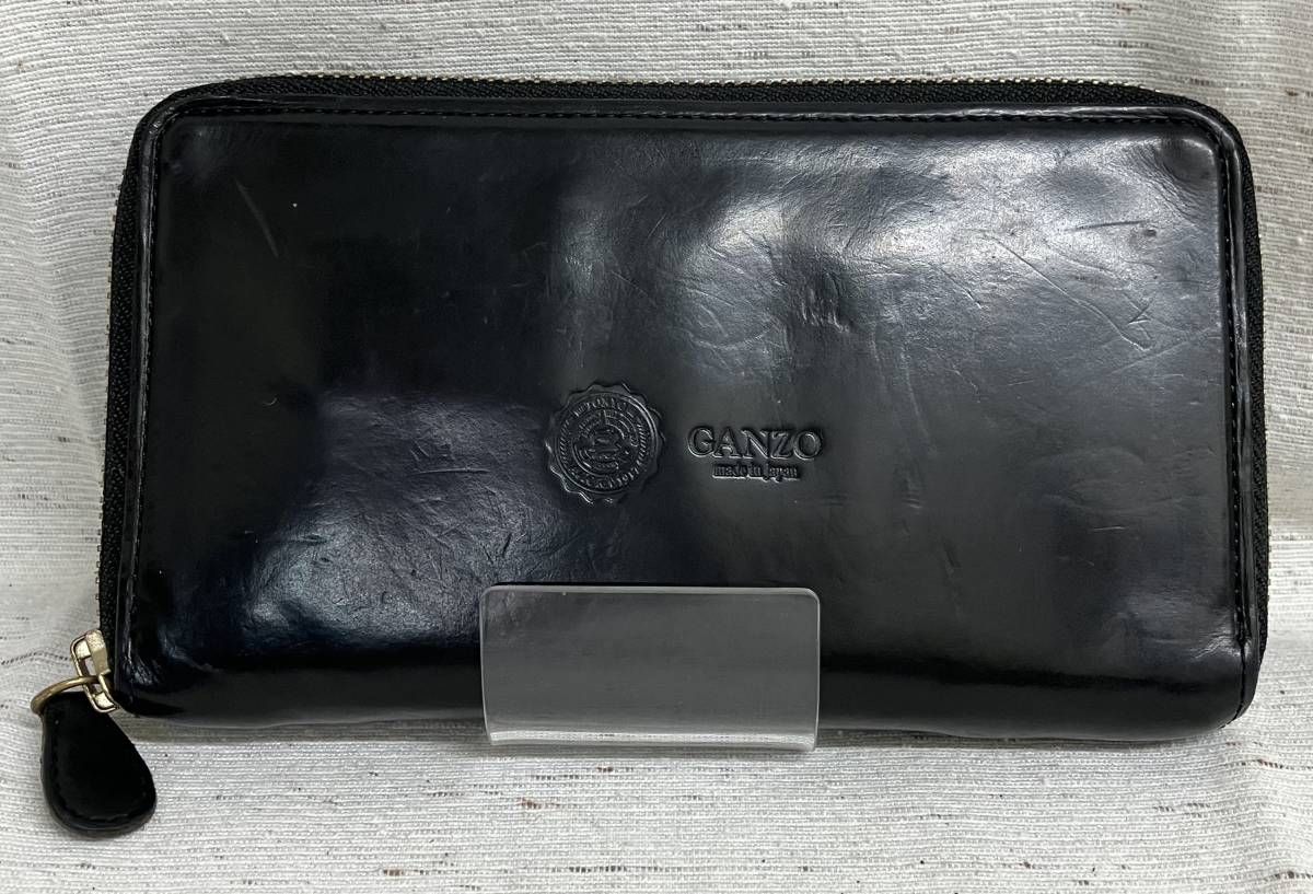 【GANZO】 ガンゾ GUD2　ラウンドファスナー長財布　ブラック GUD2(ジーユーディー2) ファスナー小銭入付き長財布｜グイディ