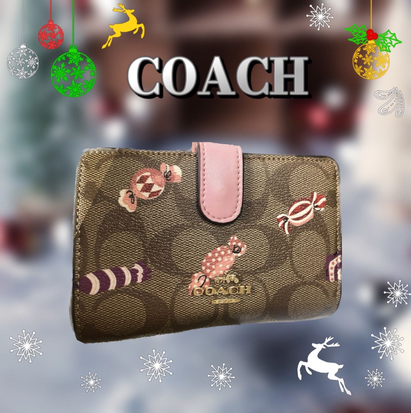 人気の福袋 高い品質 新品、未使用 COACH コーチ 折り財布