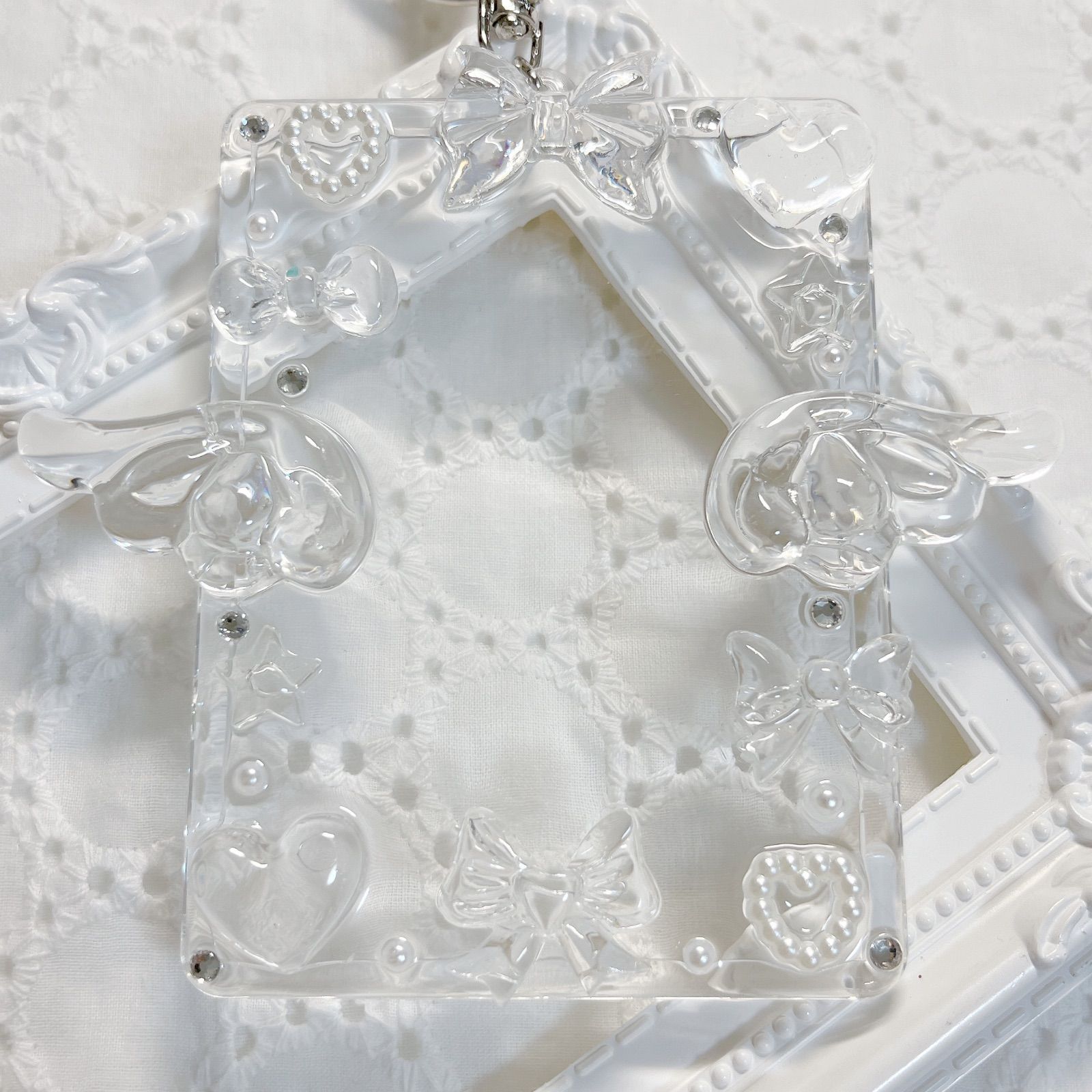 ハンドメイド　キーホルダー　トレカケース 河島製作所 トレカキーホルダー クラウン トレカケース トレカホルダー