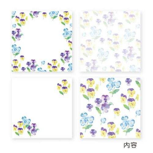 まとめ クローズピン メモパッド naminamiスクエアメモパッド パンジー MM14609 ×25セット WWW_OLIVIERBERNSTEIN_COM