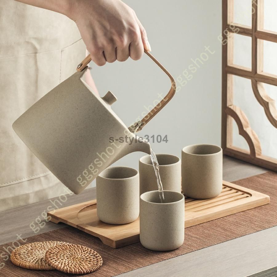 ☆激安☆天目おもてなし茶器セット 茶漉し付き急須一個 湯呑み5客 新品