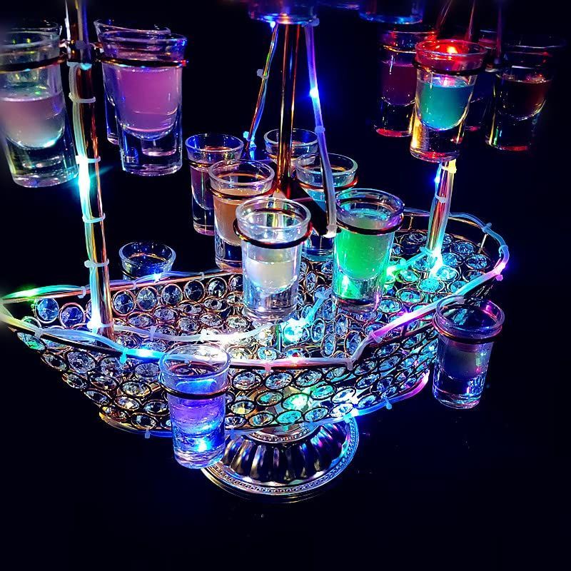新品 グラス12個付 Newテキーラ観覧車 LED ショット カクテル
