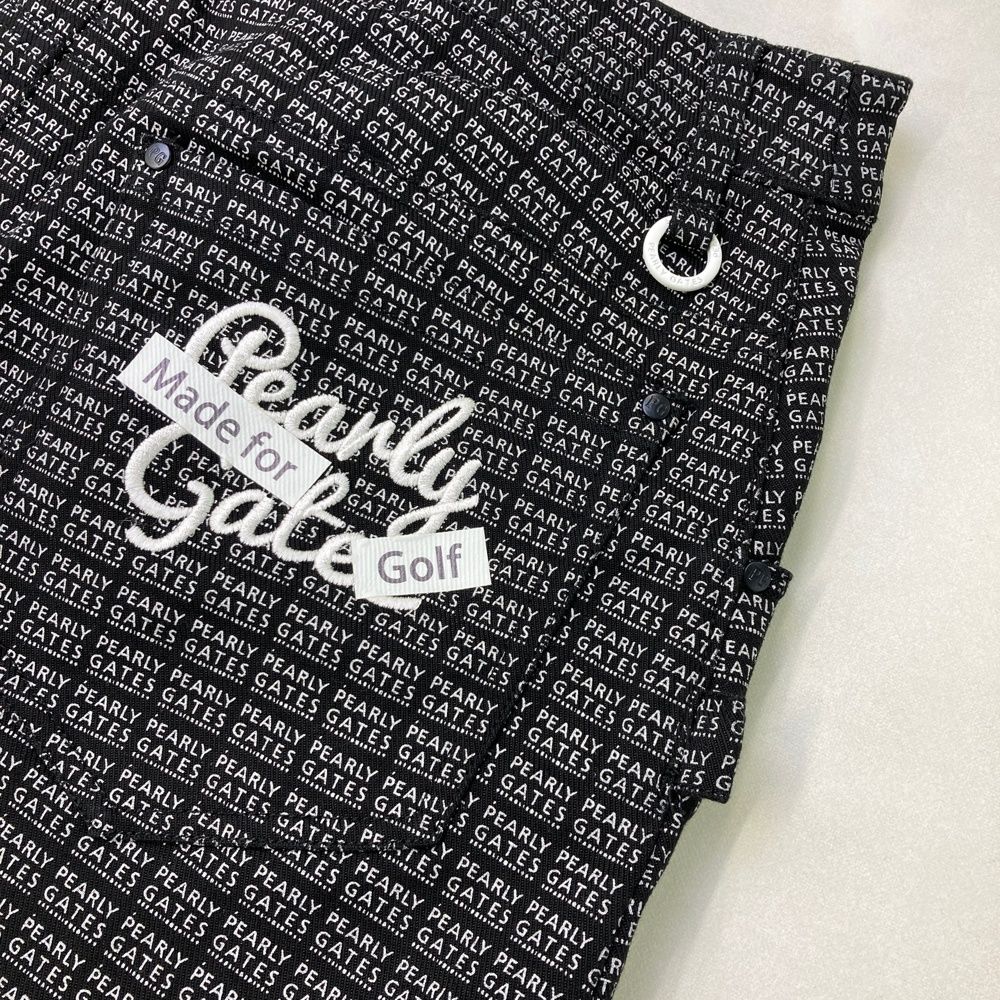 サイズ：1 PEARLY GATES パーリーゲイツ ストレッチスカート ロゴ柄