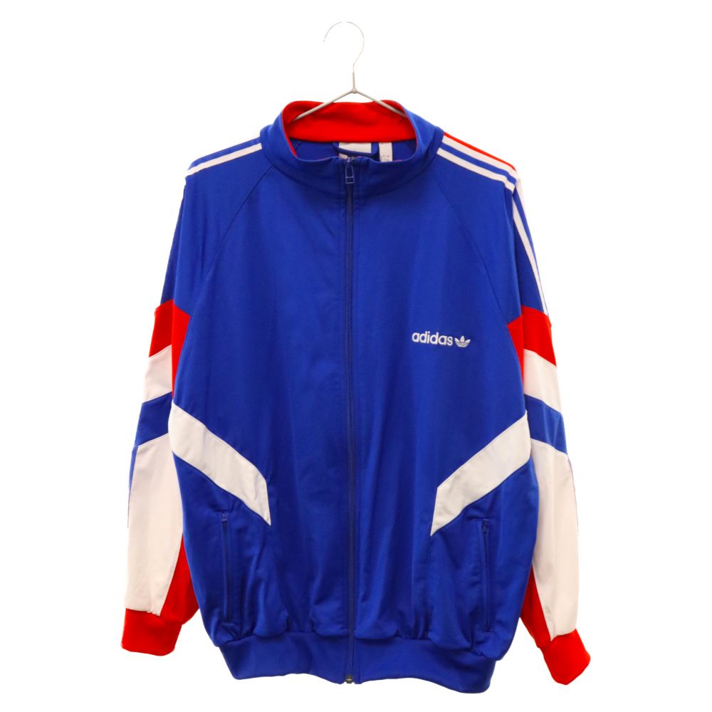 adidas トラックジャケット　マルチカラー 希少】 80s アディダス マルチカラーロゴデザイン トラック