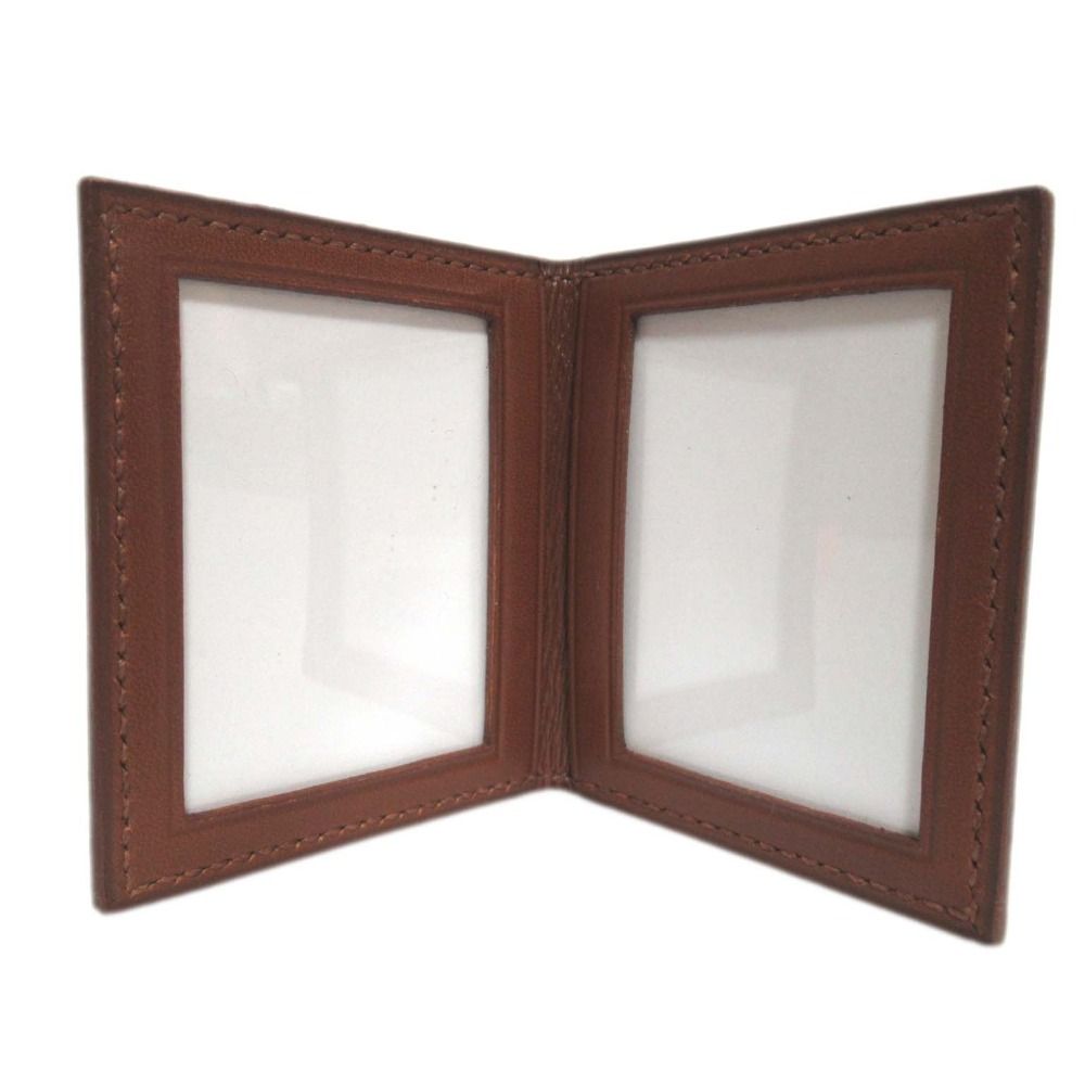 未使用 エルメス ミニフォトケース 写真入れ 写真ケース ブルー系