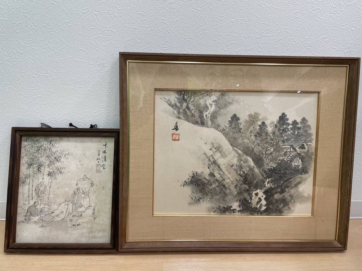 絵画　額装　油彩肉筆画　J.Y『森林』F8 絵画 額装 油彩肉筆画 J.Y『森林』F8