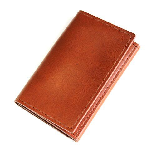 在庫セール ブラウン 日本製 栃木レザー 名刺入れ カードケース 本革 和気文具オリジナル