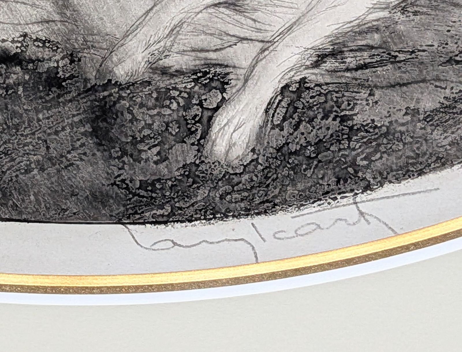 ルイ・イカール「女とボルゾイ犬」エッチング 直筆サイン 1923年制作