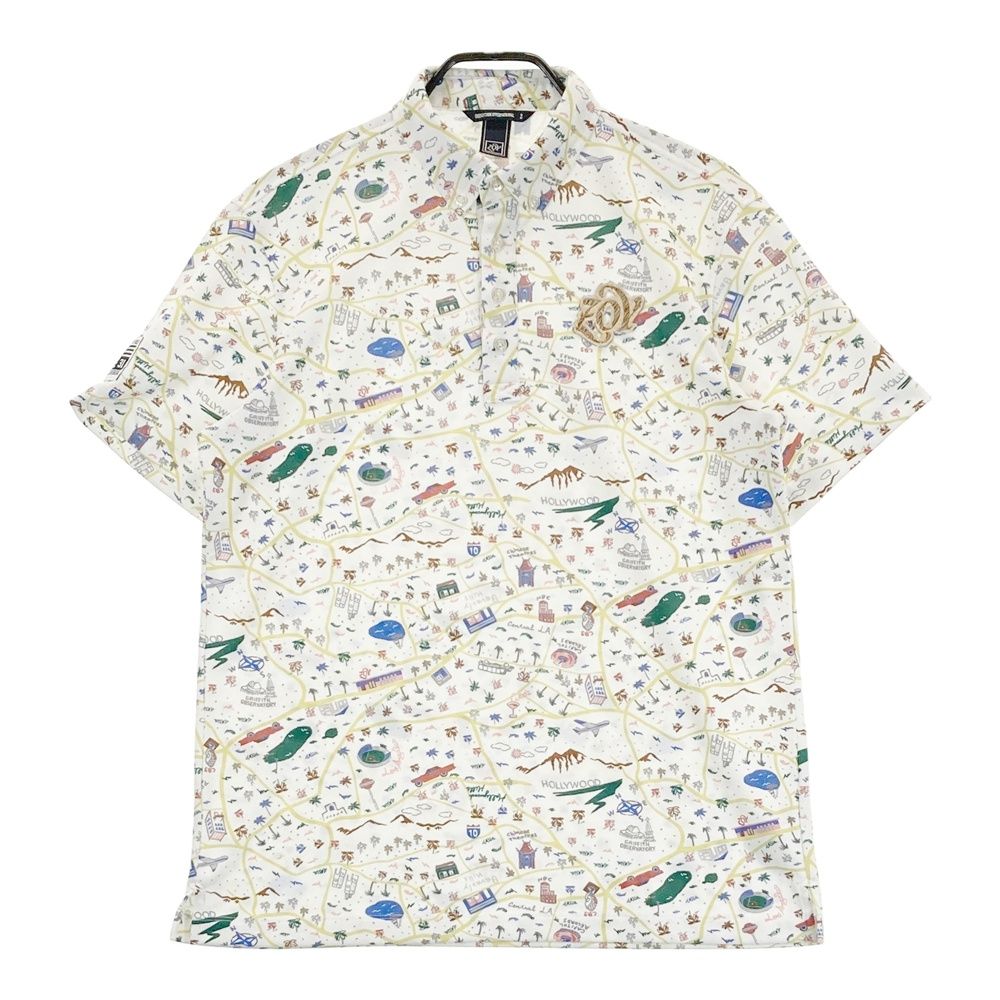 SALE特価 ZOY ゾーイ メンズ ボタンダウン 半袖 ポロシャツ スペースマスターピンメッシュ 071422010 2SS2 ゴルフウェア メンズウェア トップス JUN2