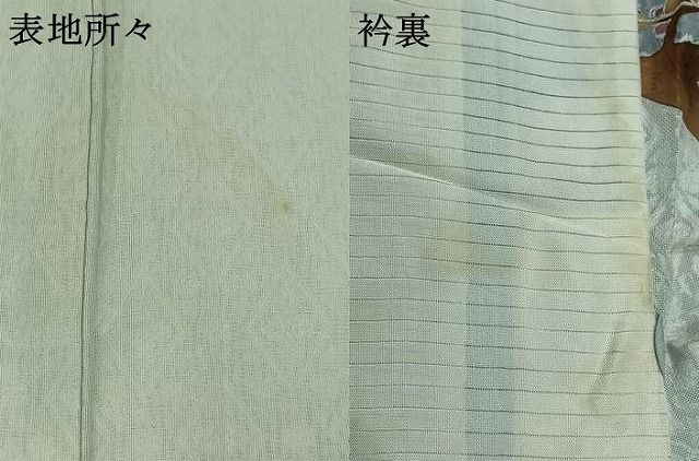 平和屋着物▽訪問着 無双 紗袷 紗×紗 草花文 正絹 逸品 AAAY9432jh