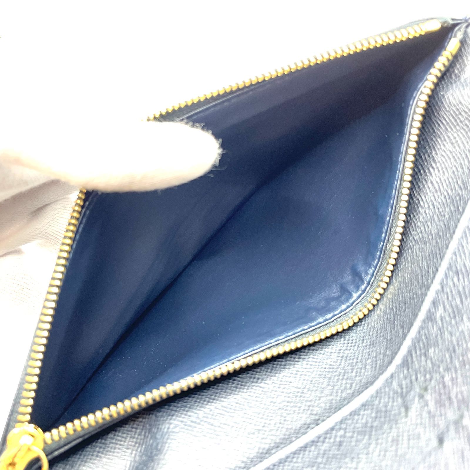 ルイ ヴィトン ダミエ アズール プランソレイユ ポルトフォイユ 2つ折長財布 楽天市場】【財布】LOUIS VUITTON ルイ ヴィトン ダミエアズール