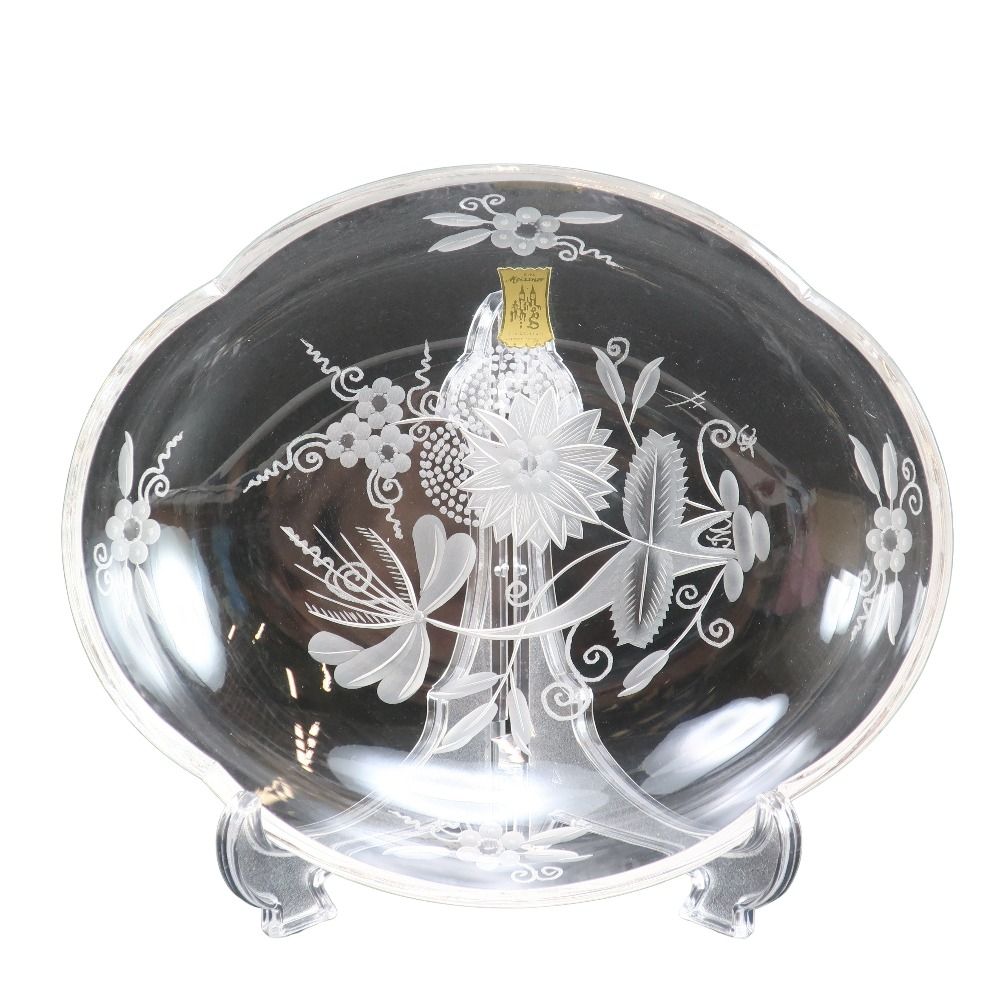 Meissen】マイセン マイセンクリスタル 花文 向付 6客 【有馬頼