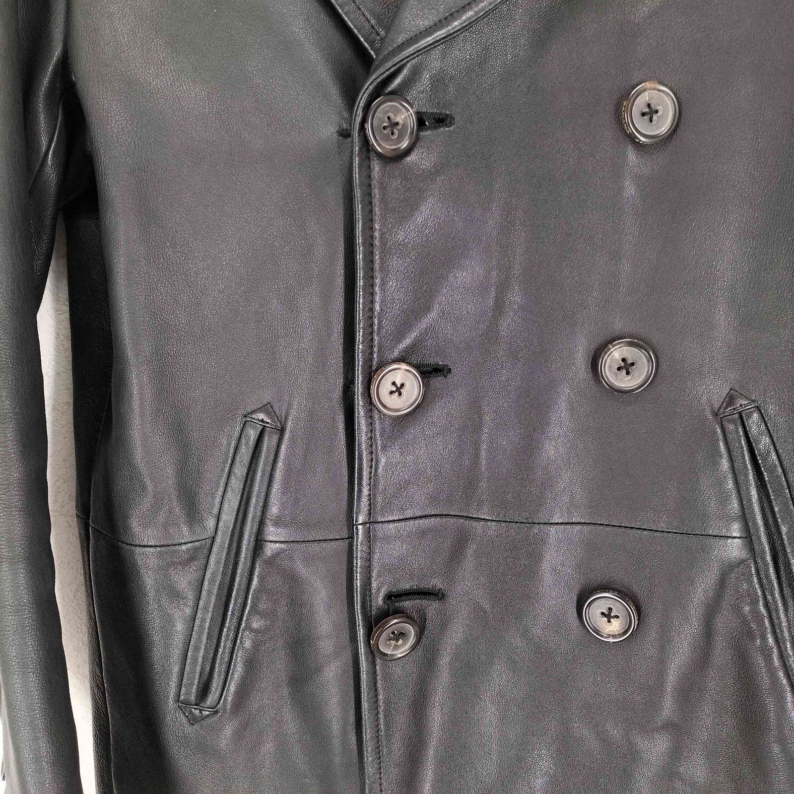 バナナリパブリック レザーコート カーコート ラムレザー 90s 本革