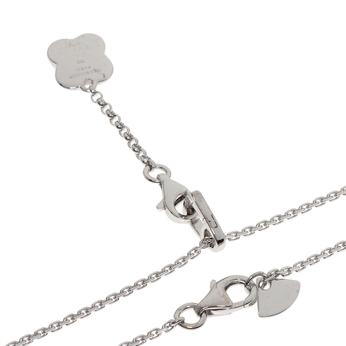 MAUBOUSSIN モーブッサン フラワー ダイヤモンド チャーム ネックレス  