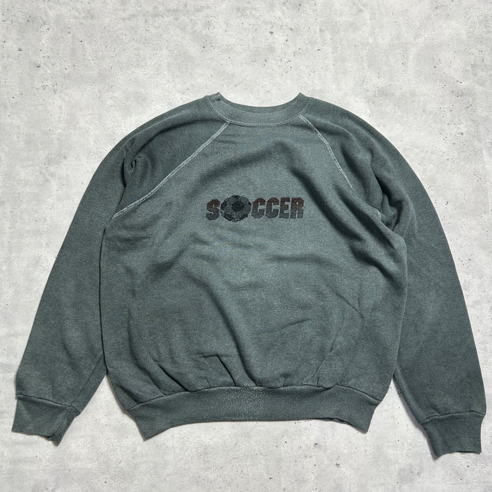 80s~90s ULTRA Fleece220 刺繍スウェット トレーナー TULTEX