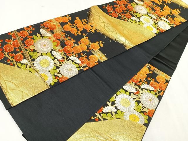 平和屋着物○全通柄袋帯 総絞り 吉祥文 正絹 逸品 CAAU1174yk