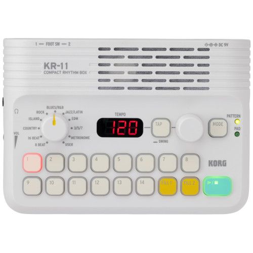 KORG リズム ボックス KR-11 リズムマシン ヘッドホン|ライン アウト端子搭載 電池駆動可
