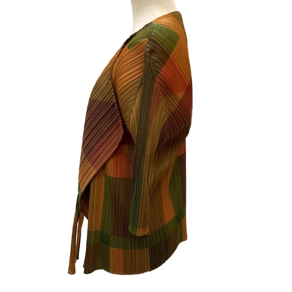 ♪♪ISSEY MIYAKE イッセイミヤケ PLEATS PLEASE カーディガン SIZE 3 PP73-J0767 ブラウン