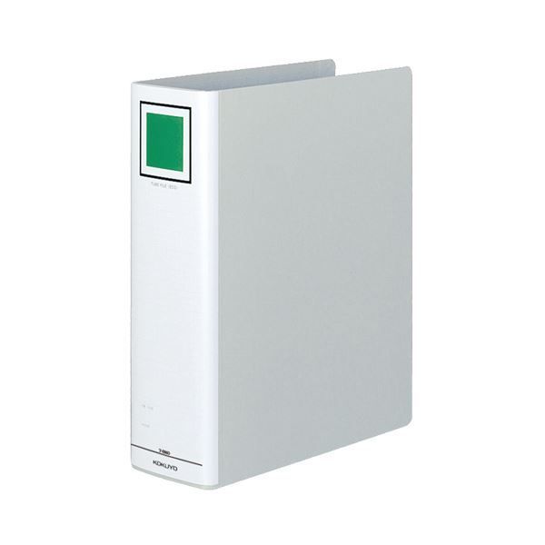 (まとめ) コクヨ チューブファイル(エコ) 片開き A4ヨコ 500枚収容 背幅65mm シルバー フ-E655C 1冊 〔×5セット〕