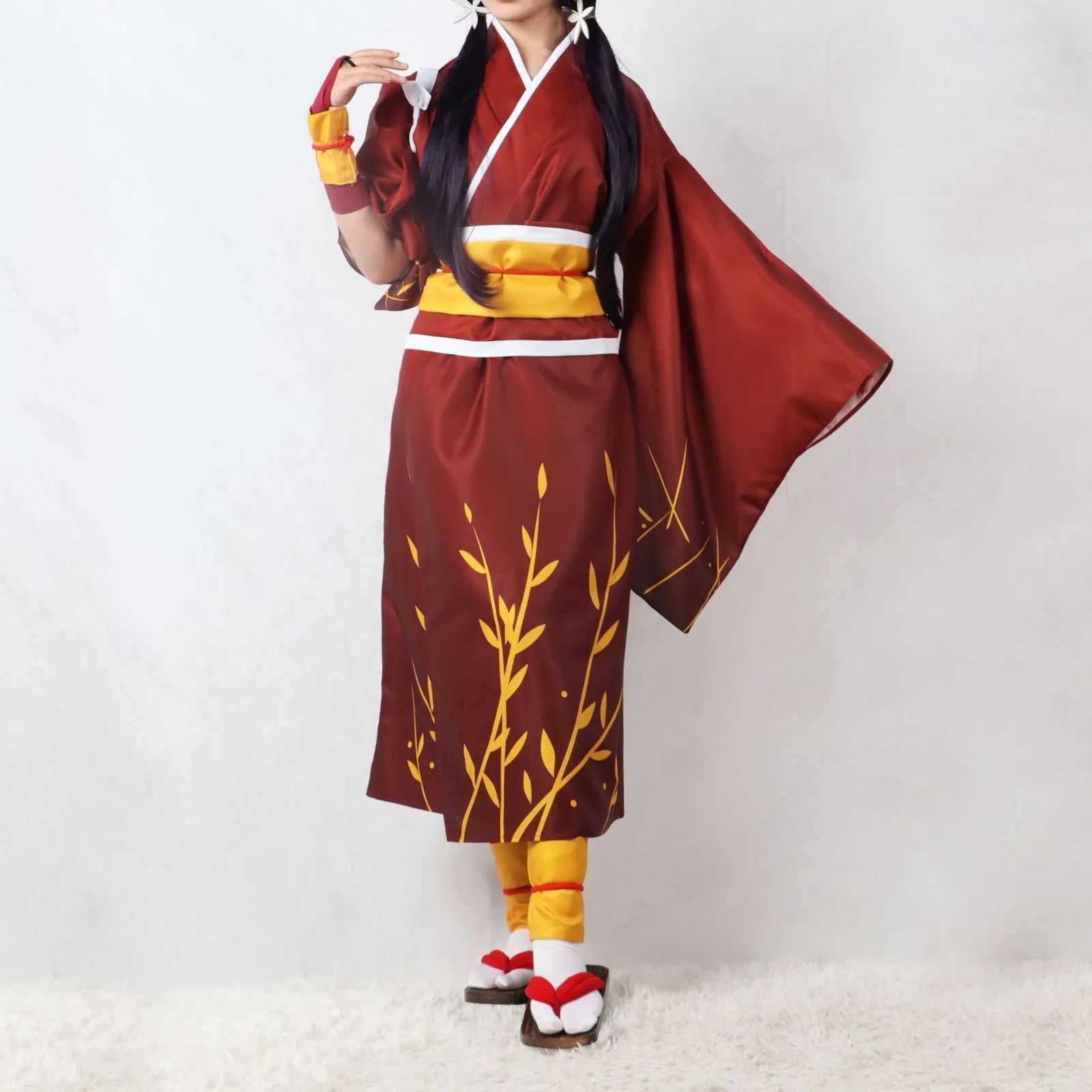 LUGANO　文豪ストレイドッグス 泉 鏡花（いずみ きょうか）　風　浴衣フルセット　着物　 コスプレ衣装 ハロウィン　仮装 LUGANO 文豪ストレイドッグス 泉 鏡花（いずみ きょうか） 風 浴衣フル