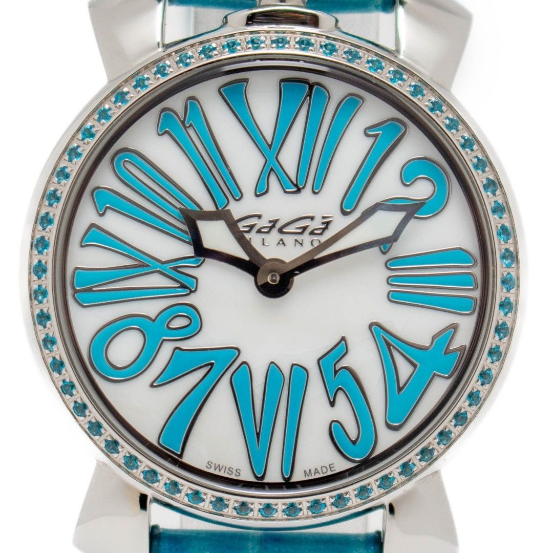 美品】GaGaMILANO 6025 レディース腕時計 ダイヤベゼル - メルカリ