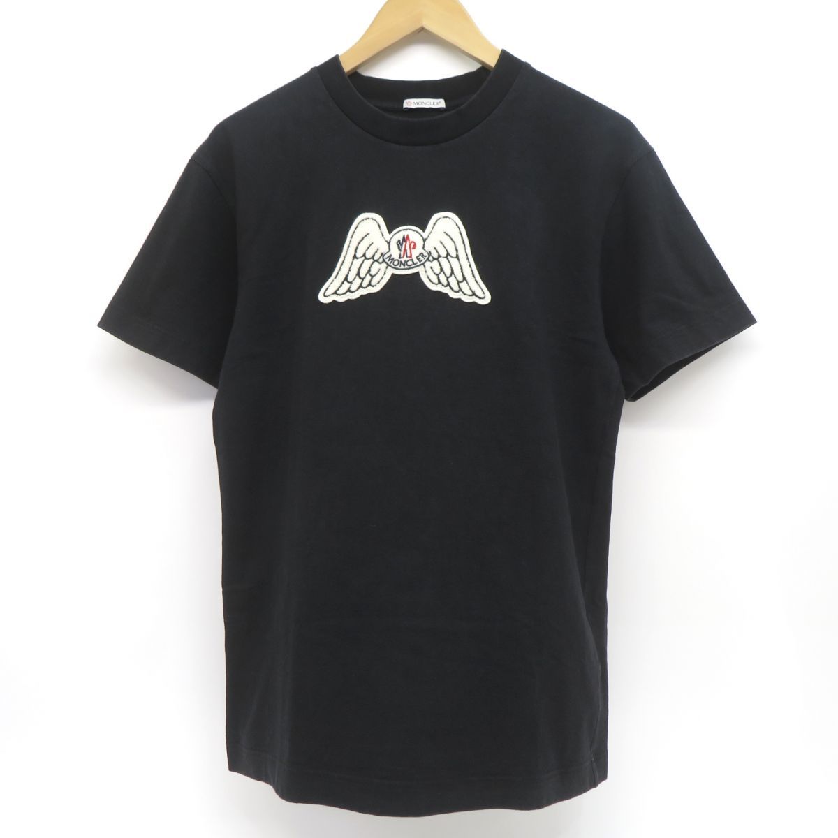 送込*モンクレール×PALM ANGELS*レーシングロゴショートTシャツ Moncler Genius: Moncler x Palm Angels Black Racing T-shirt