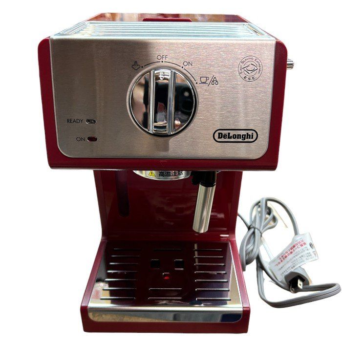 De Longhi デロンギ エスプレッソメーカー ECP3220J-R パッションレッド コーヒー キッチン家電 エスプレッソ カプチーノ W４