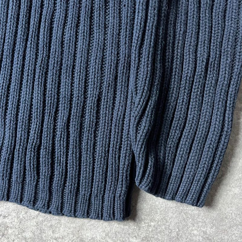 90s GAP ライン入り コットン ニット セーター L / 90年代