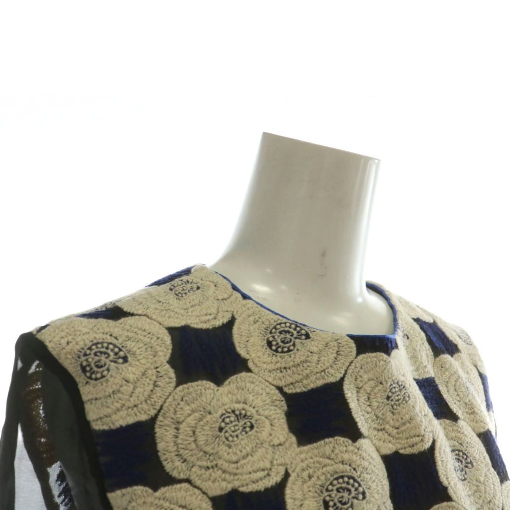 ミナペルホネン mina perhonen Rosas ブラウス 絹 シルク 長袖