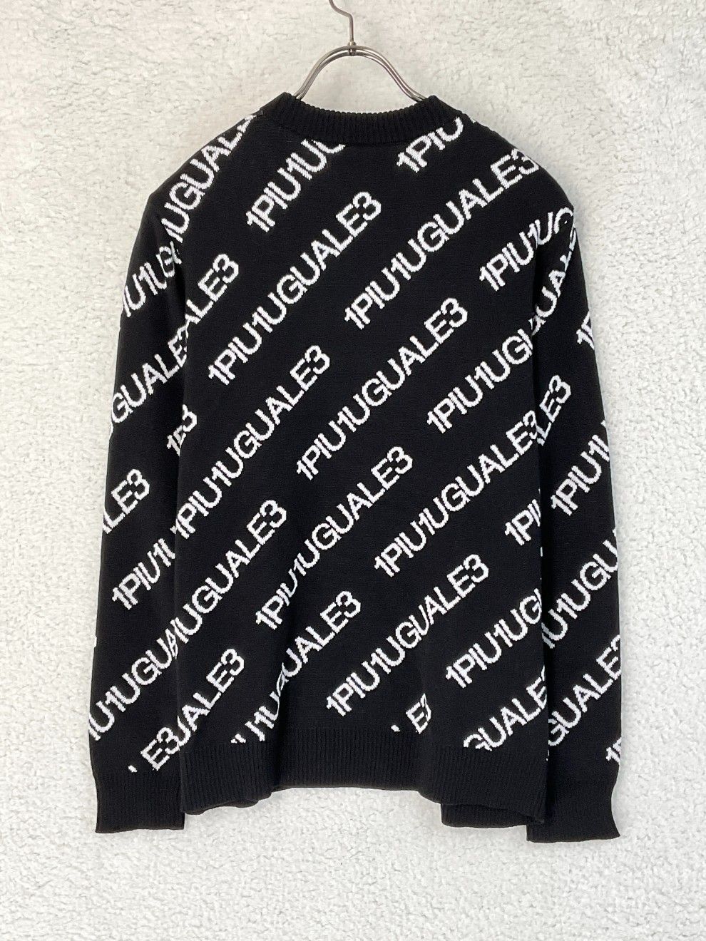 未使用】1PIU1UGUALE3 バイアスロゴ ボタンレス カーディガン6