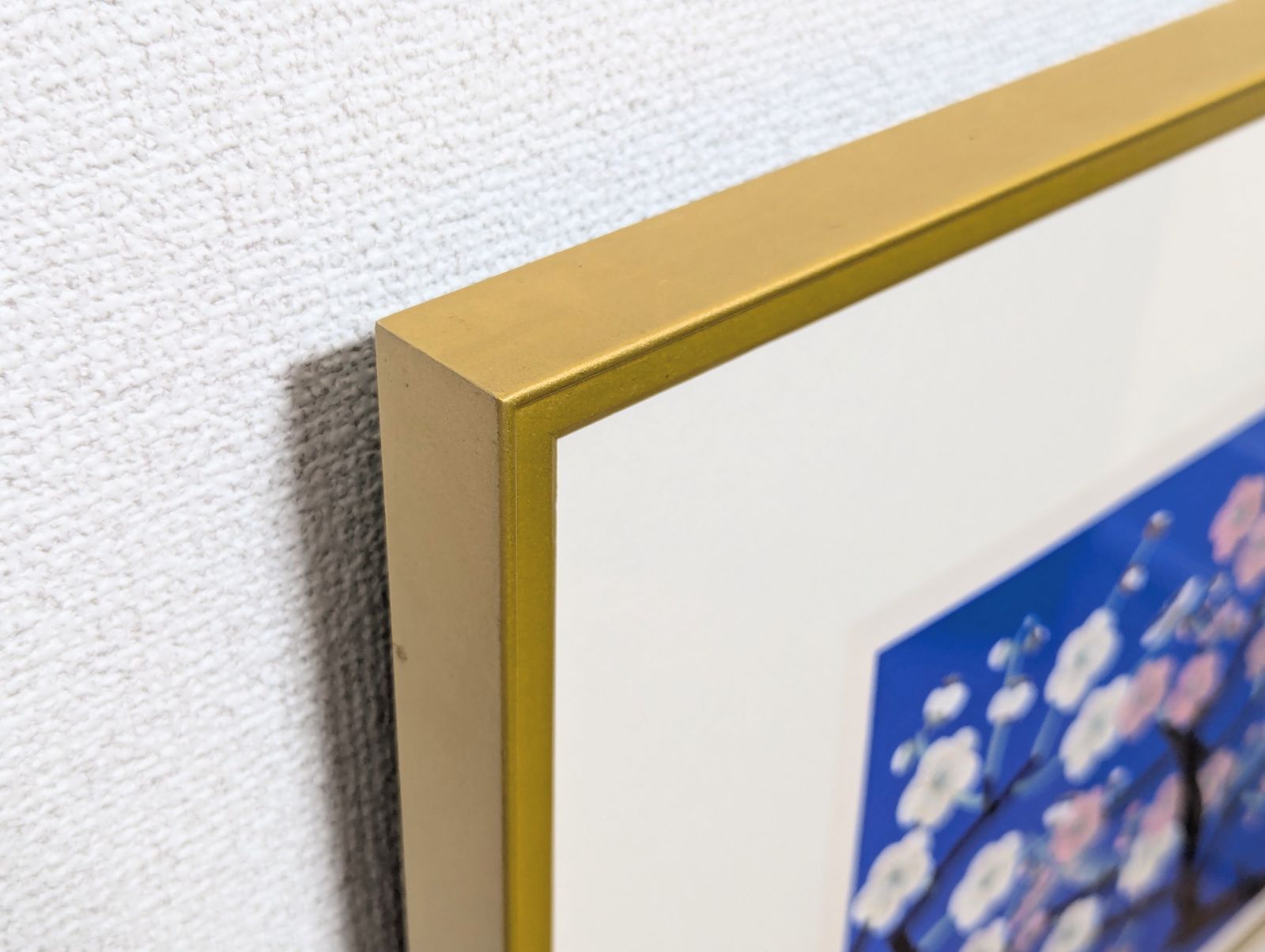 【爆買い！】 真作】【直筆サイン・印】中島千波「紅白梅」【美品 版画