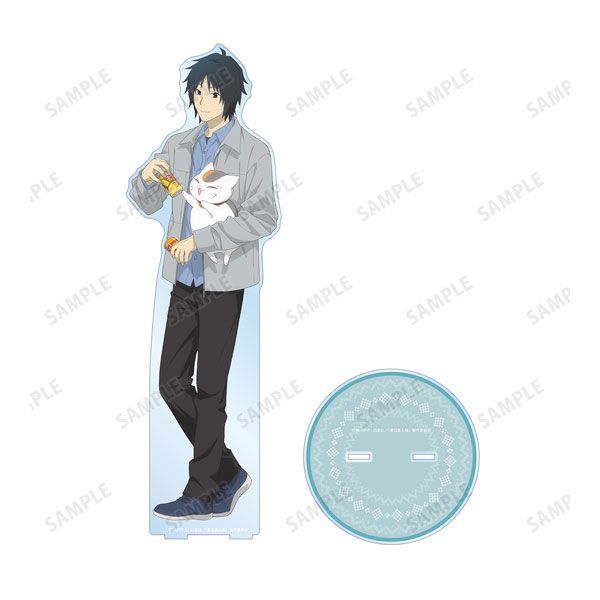 【アルマビアンカ】夏目友人帳 描き下ろしイラスト 田沼要u0026ニャンコ先生 冬の装いver. 特大アクリルスタンド