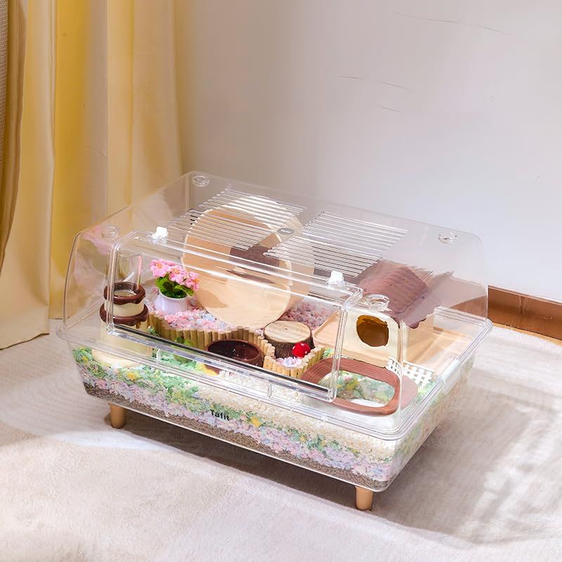 TAFIT ハムスター ケージ 620 全透明 大型 広々 飼育ケージ 耐久性 TAFIT ハムスター ケージ 620 全透明 大型 広々 飼育ケージ 耐久性