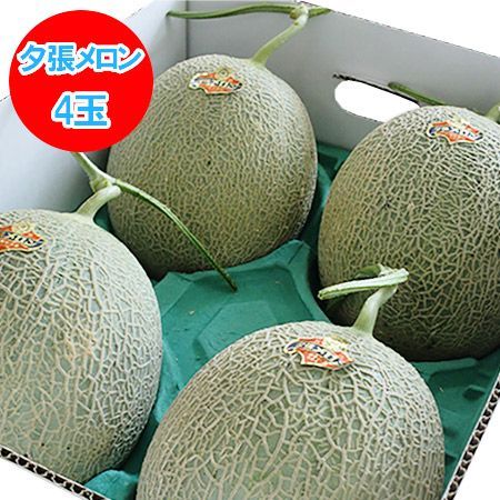 夕張メロン 秀品 送料無料 夕張メロン 8kg 4玉入 1箱 (1ケース) 秀品 夕張メロン 秀 夕張農協共撰 メロン ゆうばりめろん 御中元 メロン ギフト フルーツ 果物 メロン くだもの