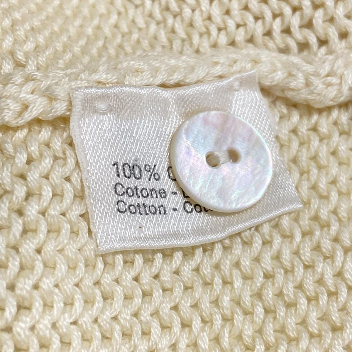 CIVIDINI(チヴィディーニ) カーディガン サイズ42 M レディース美品  - アイボリー 半袖 CIVIDINI(チヴィディーニ) カーディガン サイズ42 M レディース