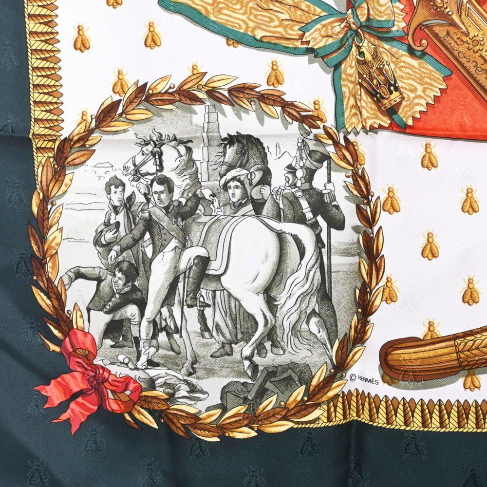 エルメス HERMES/スカーフ カレ90 ナポレオン NAPOLEON 肖像画