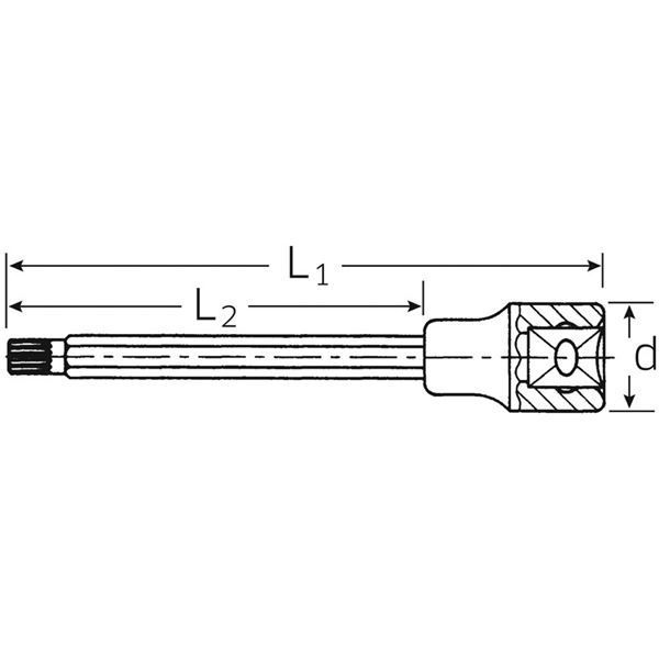 STAHLWILLE STAHLWILLE 3054X/54X/8KN (1/2SQ)トライスクエアソケ