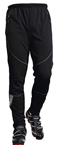 M_First-ブラック [サンティック] サイクルパンツ アウトドア 登山パンツ 裏起毛 秋冬用カジュアル メンズ サイクルウェア 自転車 First M