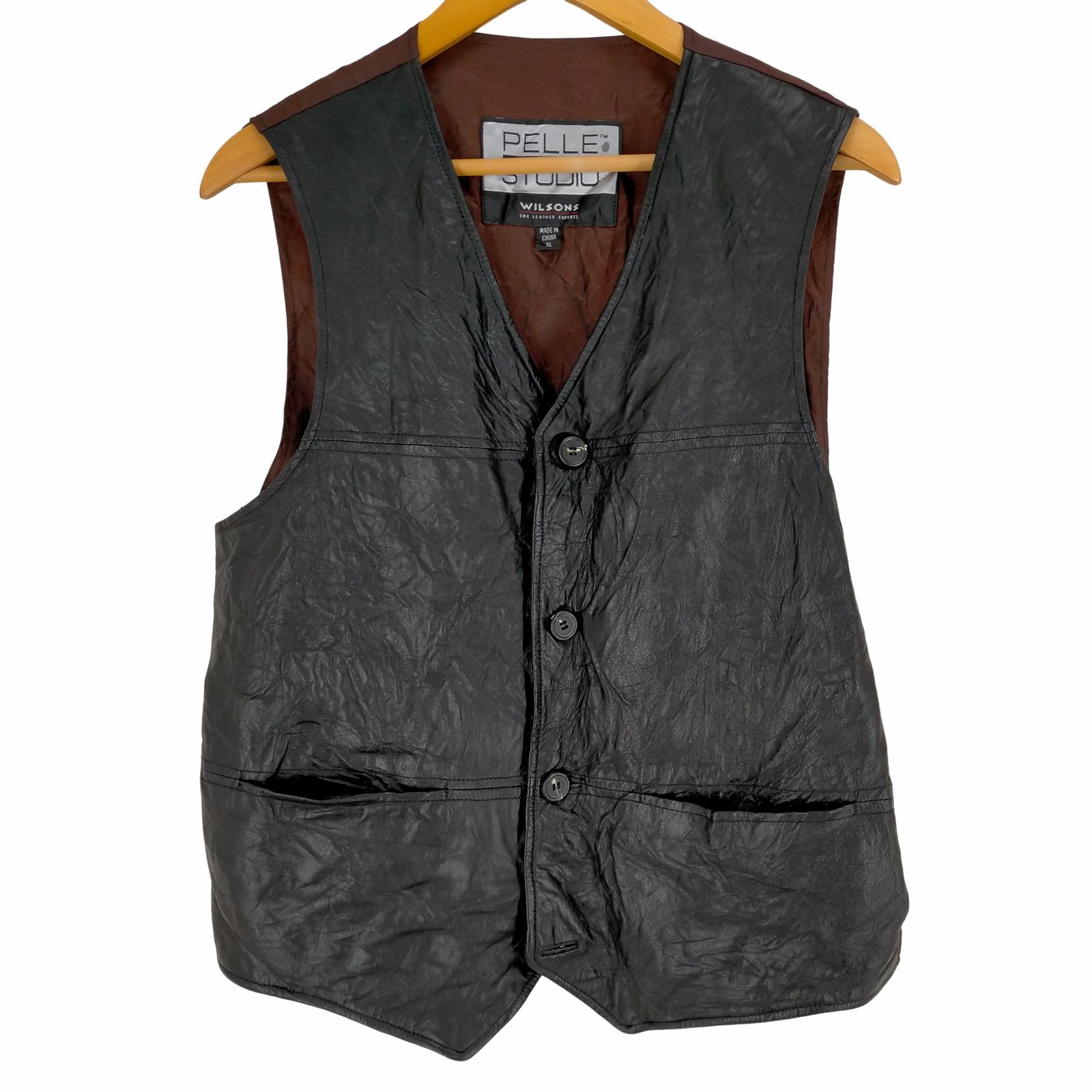 ウィルソン WILSONS LEATHER レザーベスト メンズ JPN：XL