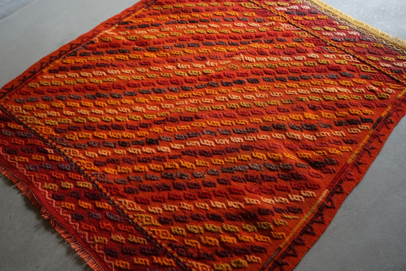 トルコ絨毯　オールド　コンヤ　ラグ オールド絨毯 ヴィンテージラグ トルコ絨毯 カルス ヤストゥック