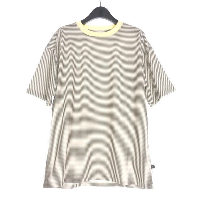 ダイワ ピアサーティナイン DAIWA PIER39 ボーダー Tシャツ カットソー 半袖 M クリーム DE-7224GR