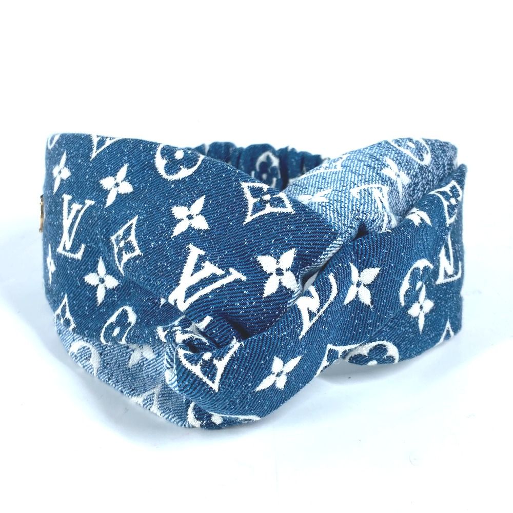 ルイヴィトン　ヘアバンド　モノグラム LOUIS VUITTON （美品）ルイ ヴィトン ヘッドバンド クロスヘア