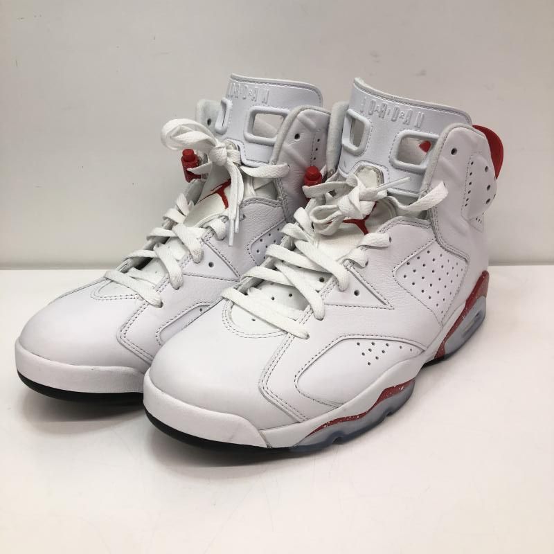 中古】NIKE AIR JORDAN 6 WHITE AND UNIVERSITY RED/RED OREO 28cm