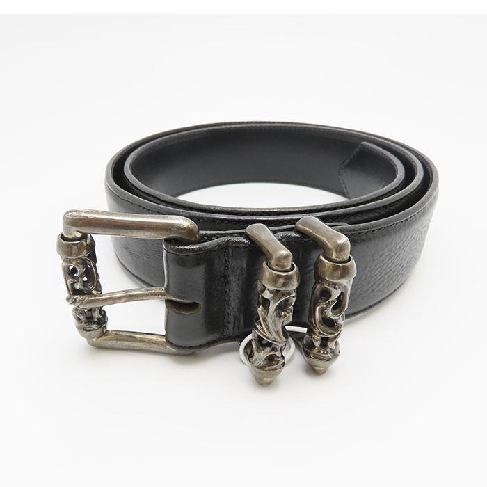 クロムハーツ ダブルローラーベルト chrome hearts 本革 青山 a54e2a7ee499dffde4fa757193ca1b