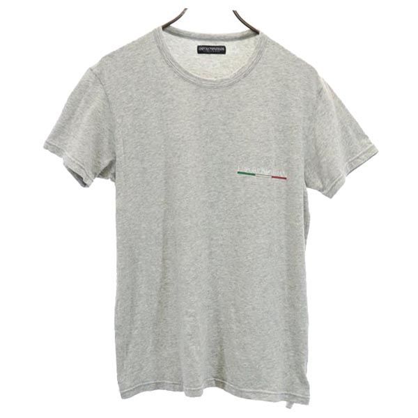 エンポリオアルマーニ 半袖 Tシャツ M グレー系 Emporio Armani ロゴ 