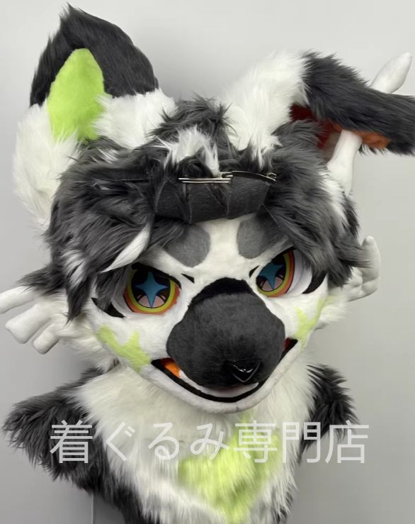 ファースーツ 着ぐるみセット 犬 ケモノ ファースーツ 全頭ヘッド ぬいぐるみ コスプレ コスチューム 一点物