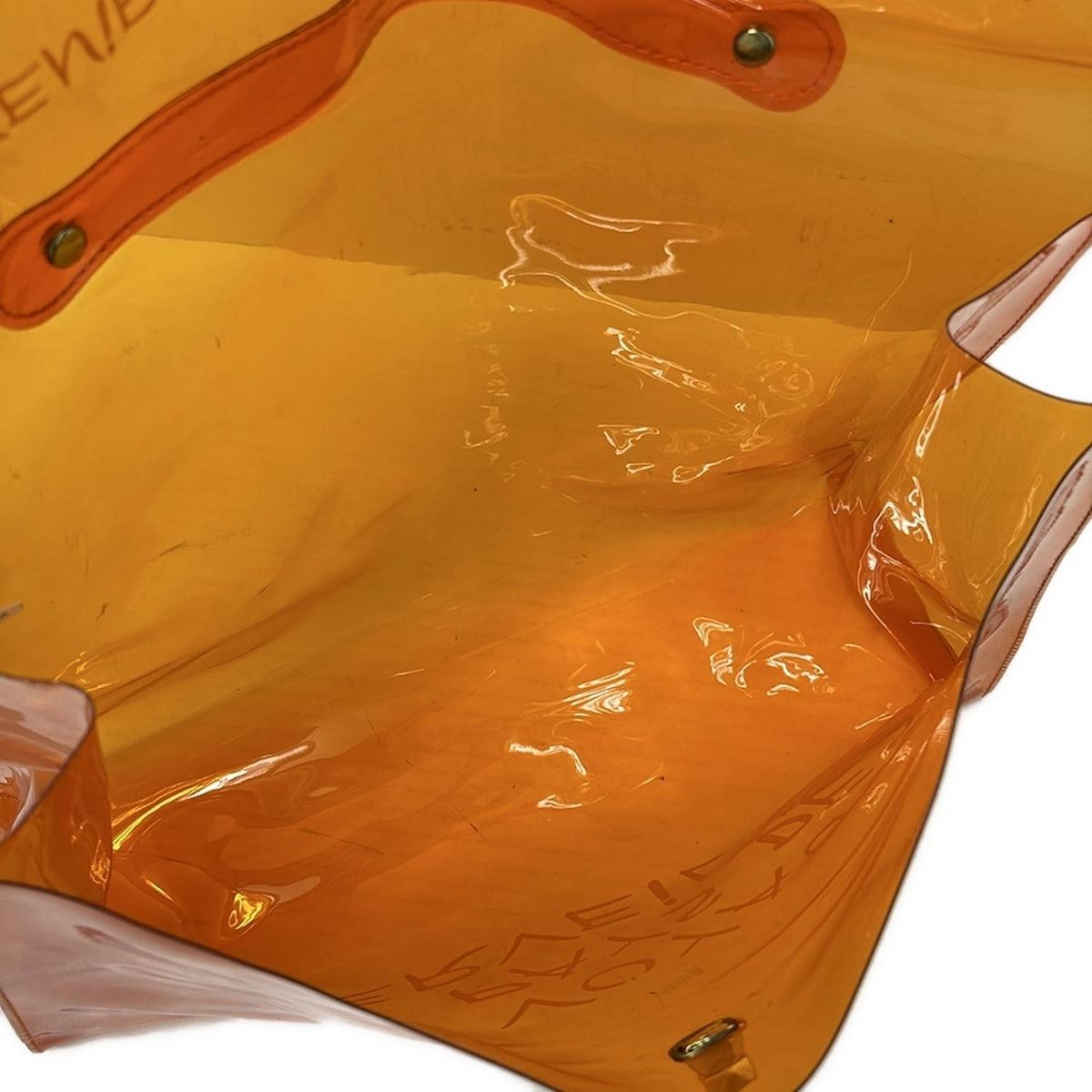 HERMES(エルメス) ハンドバッグ ビニールケリー オレンジ ゴールド金具  