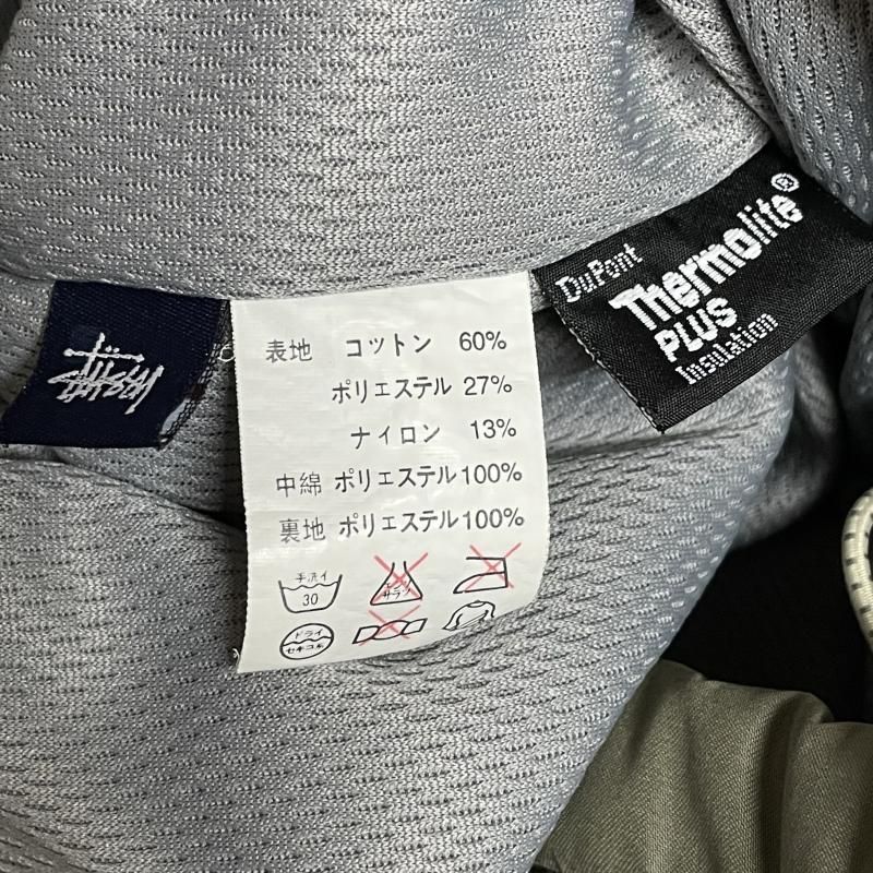 OLD STUSSY / オールドステューシー　90s-00s Thermolite PLUS ドローストリング フーディ 中綿ジャケット KHK L